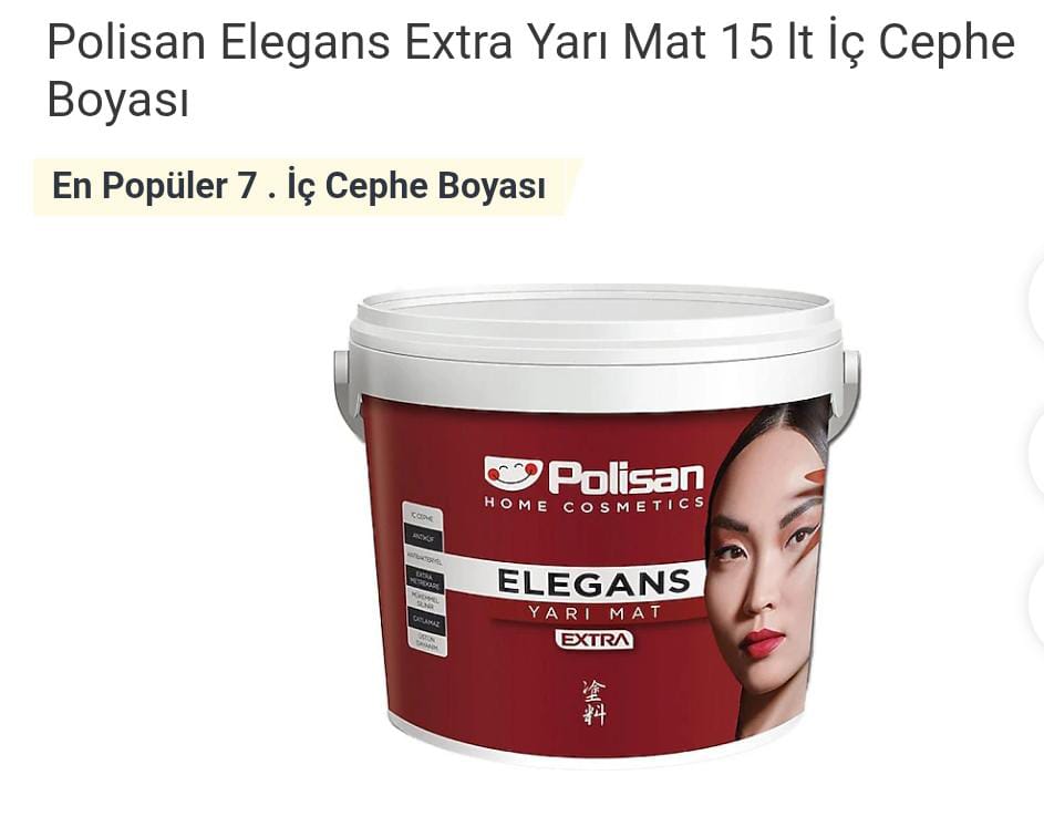 Polisan Elegans İç Cephe Boyası